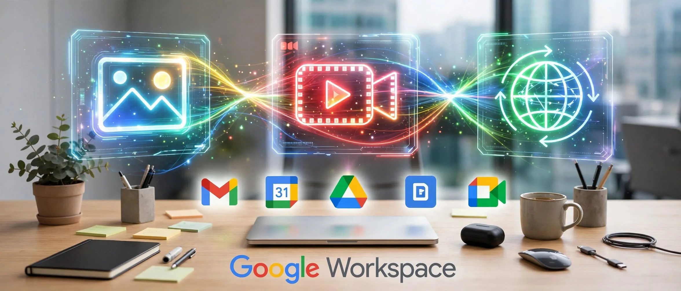 Google Workspace integrates AI imaging, video, and translation
